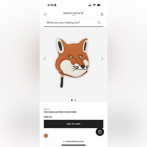 Maison Kitsune Fox head coin purse - Picture 4 of 6